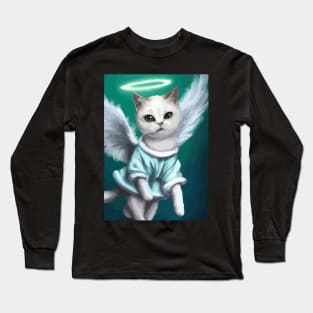 Angel Cat Long Sleeve T-Shirt